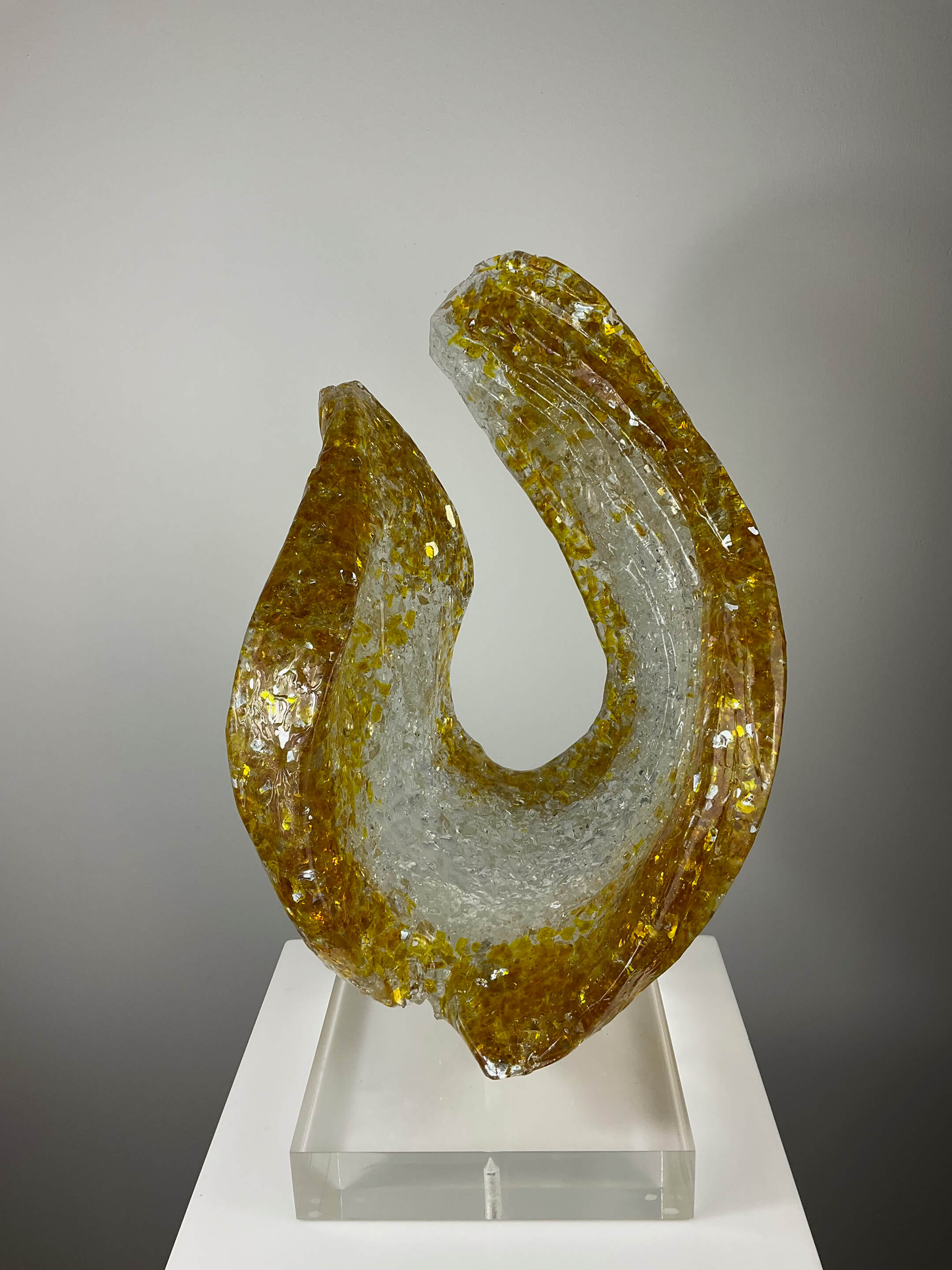 “Corina” Glass &amp; Acrylic - Gold