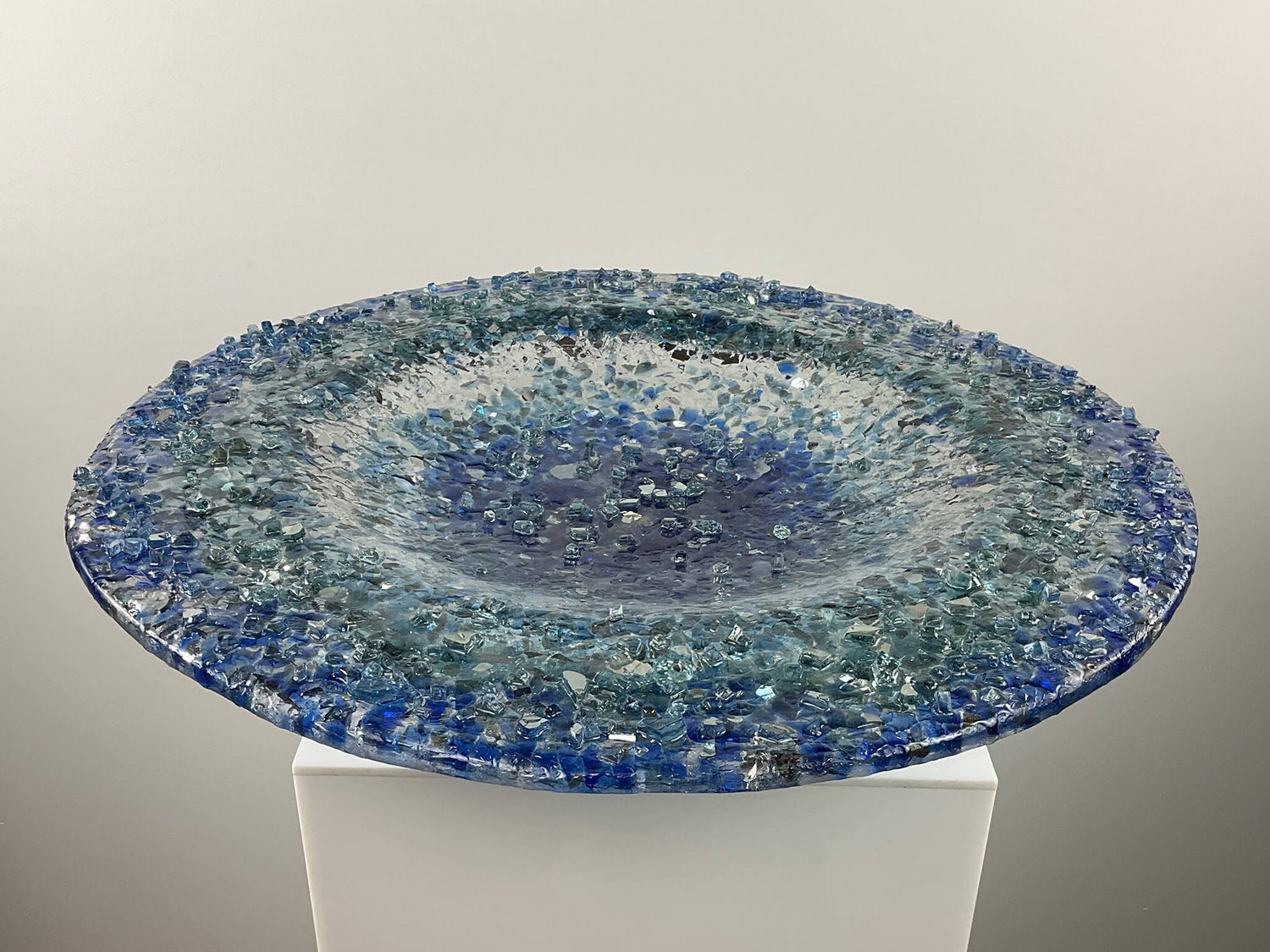 “Vessel” Glass &amp; Acrylic - Cobalt Blue